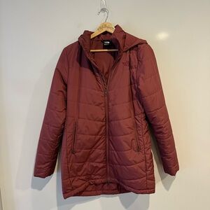 The North Face Hooded Long Puffer Parka Jacket